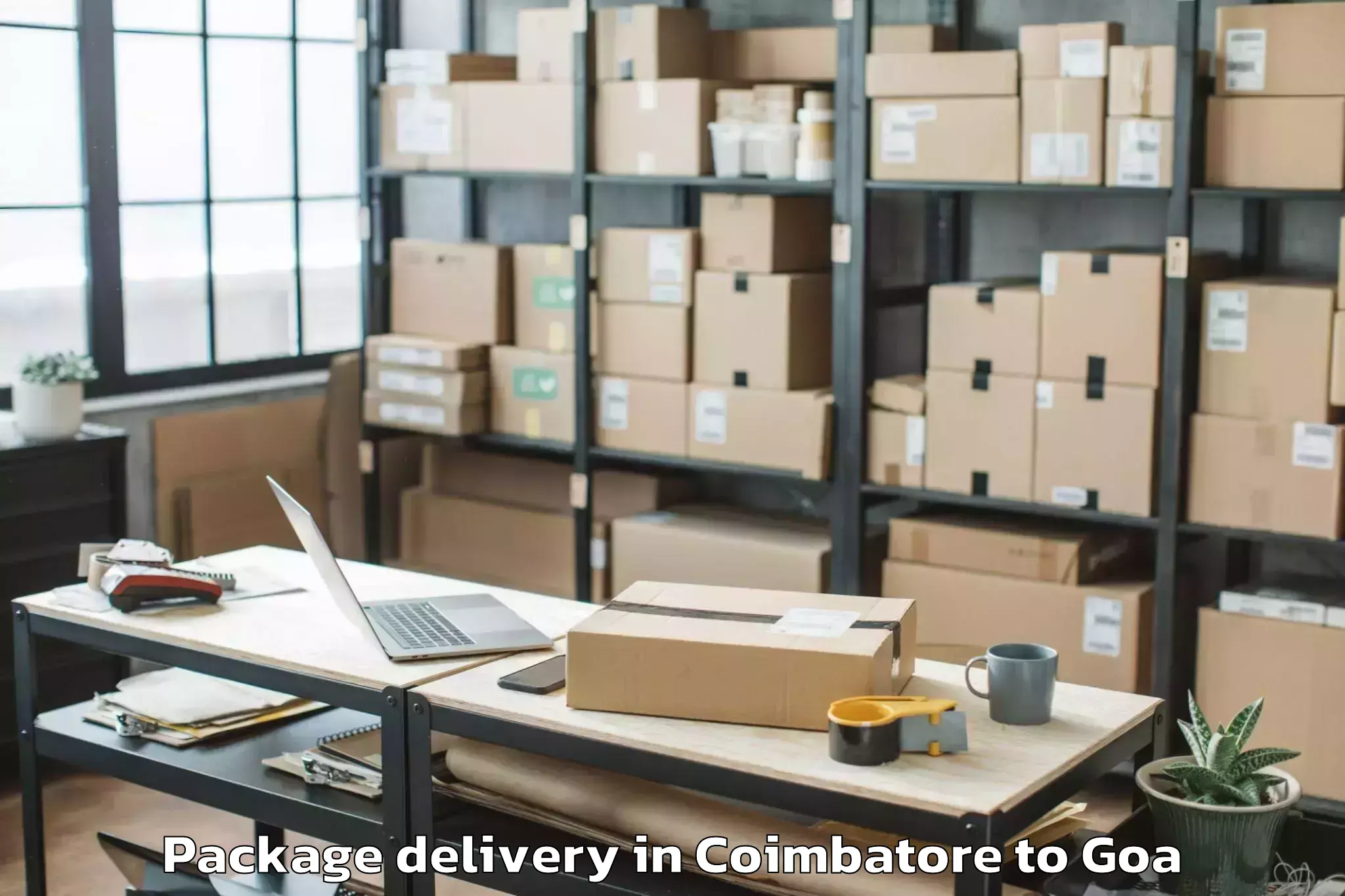 Affordable Coimbatore to Taleigao Package Delivery